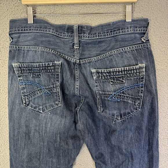 Vintage Y2K Enyce Jeans Mens 38x29 Baggy Blue Wash Denim - Picture 7 of 9